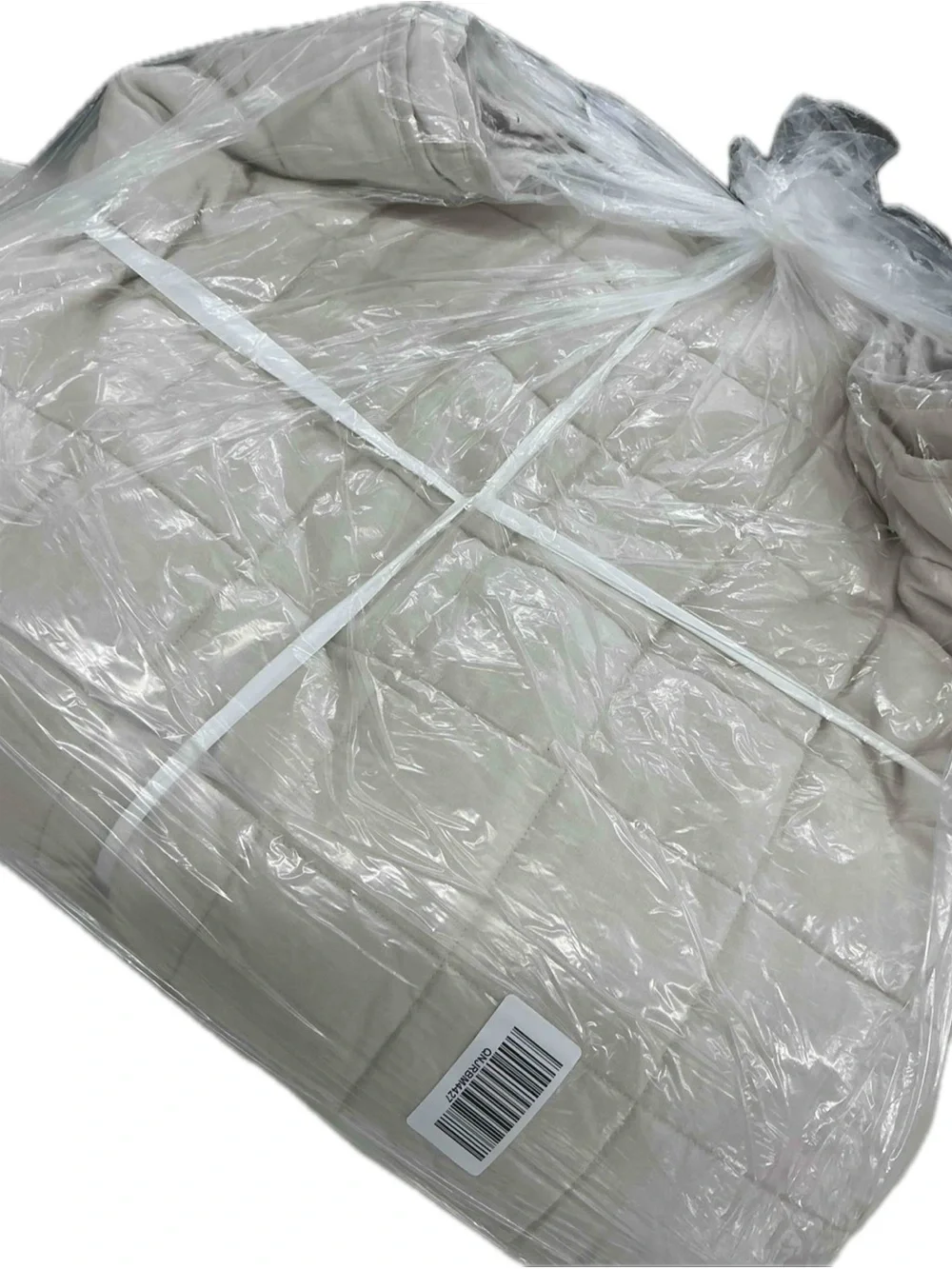 Quince European Linen Box Quilt in Sand- King